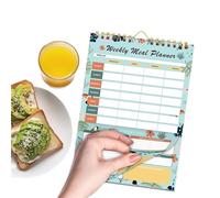 Meal Planner Notebook - Tear-Off Diet & Wellness Planner for Women,Vintage Healthy Eating Organizer Notepad for Teens Girls Athletes Men Family Youth Boys
