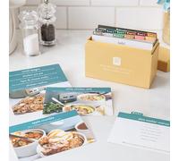Meal Planner with 72 Photo Recipe Cards (Slow Cooker) - Weekly Menu Planner | Recipe Box | 12 Reusable Grocery Lists | 5 Blank Cards | Card Protectors | Easy Recipe Ideas with Pictures