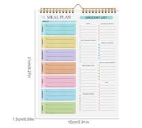 Meal Planning Notepad - 52 Sheets Food Planning Notepad with Shopping List, Weekly Planner, b´ er ļa ianification della
