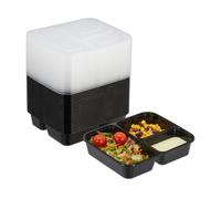 Meal prep container Food Storage Containers 3 Compartments Stackable