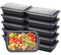 Meal Prep Containers 1 Compartment, BPA Free Reusable Food Containers with Airtight Lids - Microwave, Freezers & Dishwashers Safe - Stackable Storage Lunch Boxes