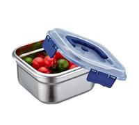 Meal Prep Kit - Durable Snack Canister, Compact Storage Tray | Portable Salad Holder, Secure Airtight Sealing Design Feature, Lightweight Stainless Steel Carrying Organizer Usage Camping Picnic Work K