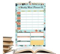 Meal Prep Notebook - Tear-Off Meal Planner Notebook | Vintage Healthy Eating Organizer Notepad for Teens Girls Athletes Men Family Youth Boys