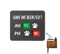 - Meal Reminder - Magnetic Acrylic Feeding Sign, Yes No Sliding Plan Board for Dogs and Cats, Mounted on the Closet Door of the Crate, Easy to Use Feeding