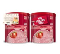 Meal Replacement with SlimFast Strawberry Meal Shake Powder 10 Servings 365g Pack of 2 Bundle with Fancy Labels Thank You Card | Healthy Shake for Balanced Diet Plan with Vitamins and Minerals