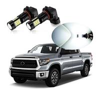MEALAM 6000K Xenon White H10 9145 9140 LED Fog Lights Bulb 2400 Lumens Per Pair Halogen Lamps Compatible with 2007 2008 2009 2010 2012 2013 Toyota Tundra, Pack of 2