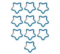 Mealoodiousmusea 10 Pieces Star Carabiner Clips for Water Bottles Backpacks,black 48mm
