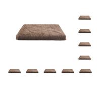 Mealoodiousmusea 10 set Dog Bed Suitable For All Breeds Value For Money Easy To Clean Polyester Pet Cushion Pet Mat Variety Of Colors And Sizes khaki L 75 * 50 * 7 cm