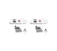 Mealoodiousmusea 2 set Computer Webcam Auto-focusing HD USB Online Adjustable PC Camera with Microphone Wired Replacement External Web Cam Camcorder White 2K