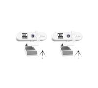 Mealoodiousmusea 2 set Computer Webcam Auto-focusing HD USB Online Adjustable PC Camera with Microphone Wired Replacement External Web Cam Camcorder White 4K