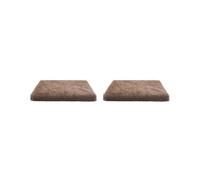 Mealoodiousmusea 2 set Dog Bed Suitable For All Breeds Value For Money Easy To Clean Polyester Pet Cushion Pet Mat Variety Of Colors And Sizes khaki L 75 * 50 * 7 cm