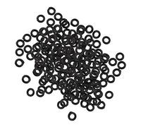 Mealoodiousmusea 200 Pieces Stem/Flights Darts Tip Rubber O Ring Gasket Grip Washer Grommet Black