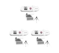 Mealoodiousmusea 3 set Computer Webcam Auto-focusing HD USB Online Adjustable PC Camera with Microphone Wired Replacement External Web Cam Camcorder White 2K