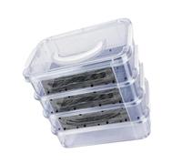 Mealworm Colony Container with Clear and Mesh Tray, Stackable Waste Sorting Box for Mealworms and Home Feeding Prep, 10.6 X 7.1 X 9.8 in Feeding Prep Live Feeder Habitat