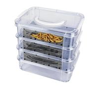 Mealworm Feeding Box | 4-Layer Mesh Breeding Bin Kit | Mealworm Container with Handle | for Sugar Glider Reptile Spider Bird Chicken Lizard Bearded Dragon