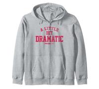 Mean Girls A Little Bit Dramatic Large Bold Collegiate Text Zip Hoodie