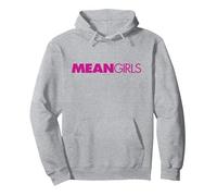 Mean Girls Classic Text Logo Pullover Hoodie, Adult Unisex, Heather Grey, Medium