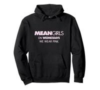 Mean Girls Pastel On Wednesdays We Wear Pink Header Logo Pullover Hoodie