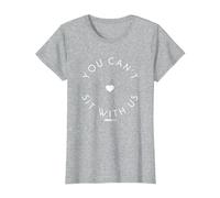 Mean Girls You Can't Sit with Us Text Circle T-Shirt, Women, Heather Grey, Medium