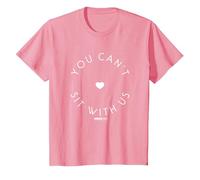 Mean Girls You Can't Sit with Us Text Circle T-Shirt, Youth, Pink, 3T