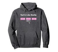 Mean Girls You're Like Really Pretty Fetch Mean Pullover Hoodie, Adult Unisex, Dark Heather Grey, Medium
