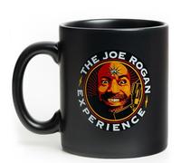 Mean Muggin The Joe Rogan Experience Podcast 11oz Ceramic Matte Black Mug - Artwork on Both Sides - Giftable Foam Box Protection
