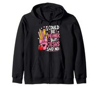 Mean Teacher Zip Hoodie