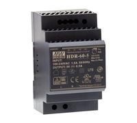 MEAN WELL - 12V, 4.5A, 54W, AC/DC DIN Rail Power Supply