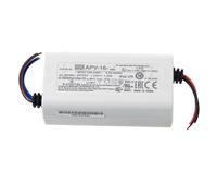 MEAN WELL APV 16W 24V 0.67A LED Driver， APV-16-24 AC-DC Single Output Constant Voltage Switching Power Supply Converter Transformer with IP42, Plastic Case