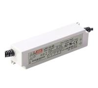 MEAN WELL LPF 16W 12V 1.34A LED Driver， LPF-16D-12 AC-DC Constant Current Voltage Switching Power Supply Converter Transformer with IP67, PFC,3 in 1 Dimming, Plastic Case