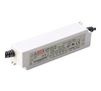 MEAN WELL LPF 25W 12V 2.1A LED Driver， LPF-25D-12 AC-DC Constant Current Voltage Switching Power Supply Converter Transformer with IP67, PFC,3 in 1 Dimming, Plastic Case