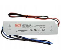 Mean Well LPV-60-12 60W 12V 5A LED Power Supply IP67