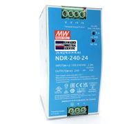 Mean Well NDR-240-24 240W 24VDC 10A AC/DC Industrial DIN Rail Power Supply Single Output Provided by KAINSC Products