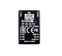 MEAN WELL SCW 5W 15V 80-400mA Power Supply Converter， SCW05A-15 DC/DC Single Output Switching Power Supply Driver Transformer