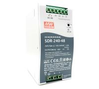 Mean Well SDR-240-48 240W 5A 48V DC High Efficiency DIN Rail Power Supply with PFC Function for Security System, PoE App Provided by KAINSC