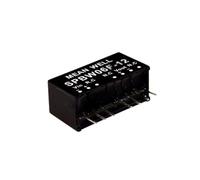 MEAN WELL SPBW 6W 12V 500mA Power Supply Converter， SPBW06F-12 SIP Encapsulated DC-DC Voltage Stabilized Single Output Switching Power Supply Driver Transformer