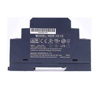 MEAN WELL Ultra Slim Step-Shape 1SU DIN Rail Power Supply, 12V 1.25A 15W - HDR-15-12