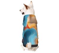 Meander Color Chart Pet Clothes for Dogs - Soft and Warm Dog Hoodie Sweater, Suitable for Small and Medium-Sized Dogs and Cats,Black