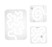 Meander Quilting Templates Acrylic DIY Quilting Frames Rulers for Domestic Sewing Machine 3PCS