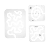 Meander Quilting Templates Acrylic DIY Quilting Frames Rulers for Domestic Sewing Machine 3PCS..