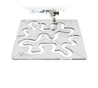 Meander Quilting Templates - Free-Motion Quilt Design - Acrylic Quilting Ruler Template for Industrial and Domestic Sewing Machines - Easy Free-Motion Quilting Learning