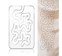Meander Quilting Templates Sturdy Acrylic Rulers Free Motion Quilting Template Quiltings Rulers for Industrial and Domestic Sewing Machines