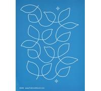 Meandering Leaves - Edge to Edge Stencil, Continuous Line Template for Free Motion Quilting, Domestic Machine Quilting, Hand Quilting, Long-Arm Quilting (30430)