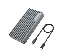 MEANHIGH 40Gbps M.2 NVMe SSD Enclosure, USB-C External Hard Drive Enclosure for M1 Pro/Max Mac, Support 2230/2242/2260/2280 M-Key PCIe, Compatible with Thunderbolt4/USB4/3.2/3.1/3.0/2.0