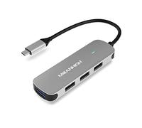 MEANHIGH USB C Hub, 4 Port USB 3.0 Hub for Laptop USB 2.0 Port Expander Multi Splitter for Computer Type C Dongle for MacBook Mac Air iPad PC Flash Drive Mobile HDD