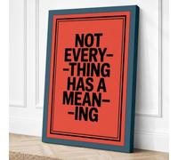Meaning in Fragments Canvas Wall Art Print 18x12 Inch (46 x 30 cm)