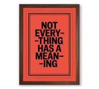 Meaning in Fragments Typography Framed Wall Art Print A1 (84.1×59.4cm) Walnut, Wall Decor for Living Room, Bedroom, Office & Home, Ready to Hang, Art Gift