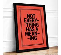 Meaning in Fragments Typography Framed Wall Art Print A2 (59.4×42cm) Black, Wall Decor for Living Room, Bedroom, Office & Home, Ready to Hang, Art Gift