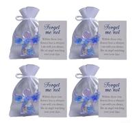 Meaningful Forget Me Not Angel present for sympathy with flower details, designed to offer solace and lasting to the deceased (4)