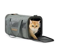 Meankay Cat Carrier and Dog Carriers, Soft Sided Breathable Mesh, Two Soft Pads are Provided, Small Dogs or Medium Cats Pet Carrier up to 16 Lbs, 18.5in*9.84in*11in